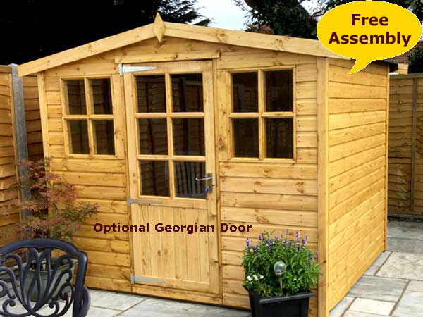 Image of Diamond Woodgate reverse apex timber shed