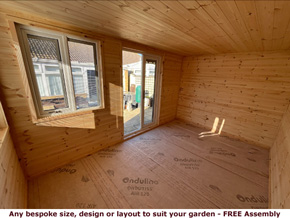 image of interior of Royal insulated garden room