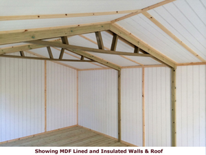  Shows image of building insulated with MDF boards boards