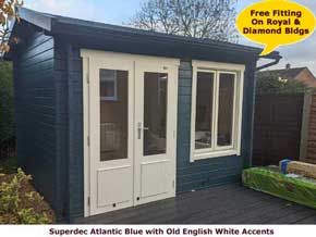 Sadolin Superdec Atlantic Blue - Old English Paint - 1st Choice Leisure Buildings