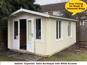 Sadolin Superdec Burlesque - White Accents Paint - 1st Choice Leisure Buildings