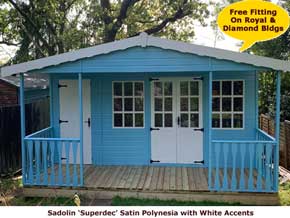 Sadolin Superdec Polynisia - White Accents Paint - 1st Choice Leisure Buildings