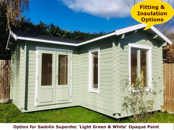 Sadolin Light Green Translucent Paint - 1st Choice Leisure Buildings