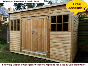 image of Diamond pent Barnham Shed