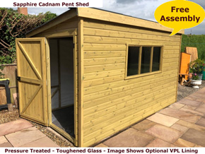 image of Sapphire pent shed