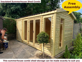 image of Summerhouse with side shed