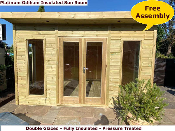 image of Platinum Pent Odiham Insulated summerhouse