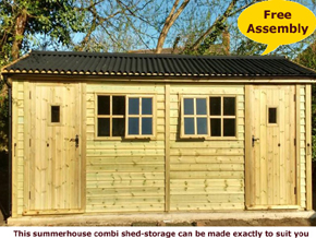 image of Summer house shed with tow doors